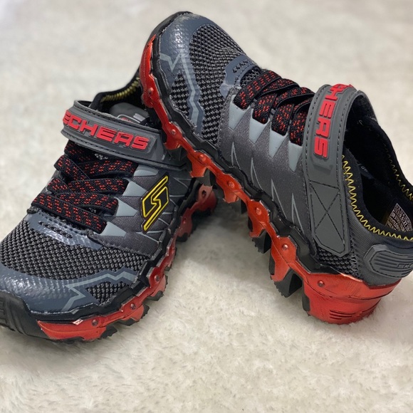 Skechers Mega-Flex (Lite) Red Boys 10.5Toddler US - Picture 2 of 6